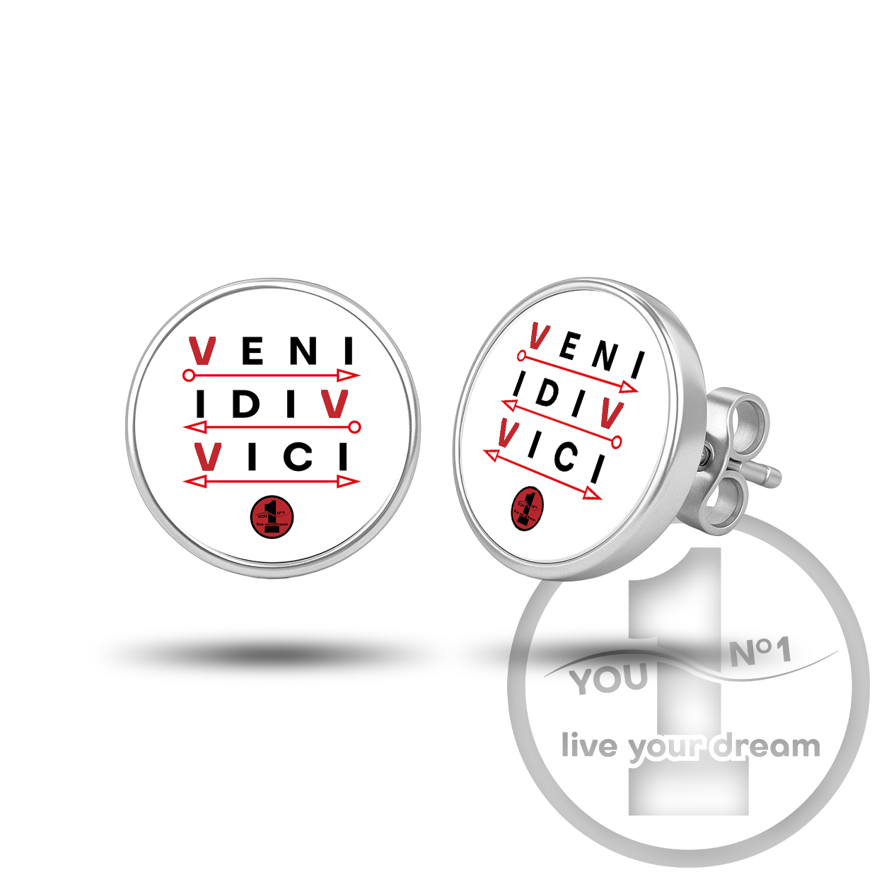 Ohrringe (Paar, chirurgischer Stahl, minimalistisch) - Version 3