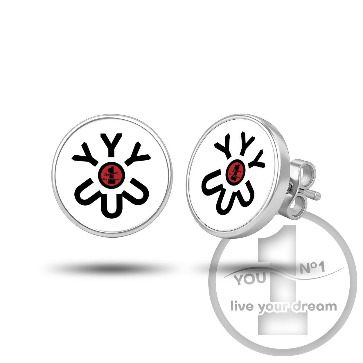 Ohrringe (Paar, chirurgischer Stahl, minimalistisch) - Version 4