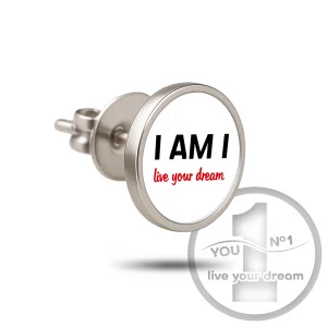 Anstecker (Metall + Gravur oder Druck, klassischer Pin-Verschluss) - Version 2