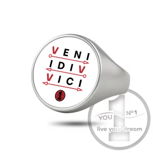 Siegelring (Edelstahl, graviert/mit Logo) - Version 3