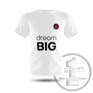 T-Shirt „Dream big” weiß